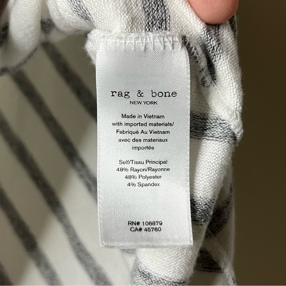 RAG & BONE Hudson Stripe Knit Longsleeve Tshirt - Picture 5 of 6